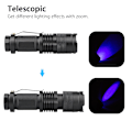 Miniatyrbillede 3 af 5: LED Ultra Violet UV 365 nm Blacklight Lommelygte Inspektion