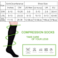 Pikkukuva 4 / 5: Sabarry 7 paria kompressiosukat miehille ja naisille, 20-25 mmHg L/XL musta