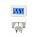 Miniatyrbillede 4 af 5: Digital LCD Voltmeter Blå Baggrundsbelysning 220V, EU Stik Spænding Te DXGHC