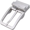 Miniatyrbilde 1 av 4: Erstatningsmetall Reversibel Beltespenne For Menn Antikk Rektangulær Nålspenne (Sølv) B