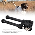 Miniatyrbild 7 av 8: Tilt 360 Graders Rotationsbar V8 Bipod Justerbar Rail Mount Rotationsadapter Stativ för Utomhusjakt Svart