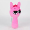 Miniatyrbilde 3 av 5: Sprunki Plussj, Sprunki Spill Plussj, Wenda Sprunki, Grå Sprunki, For Voksne og Barn pink