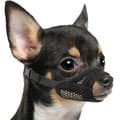 Mesh Muzzle for Short Snout and Small Medium Dogs Anti-bite Black Black XS