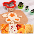 Miniatyrbild 4 av 5: 12-delad Toast-kexform för barn, Sandwich-kexform för barn, Dino-kexform i rostfritt stål, Bröd, Bento-tillbehör