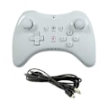Miniatyrbilde 1 av 5: Trådløs Classic Pro Controller Joystick Gamepad med USB-kabel for Nintendo white