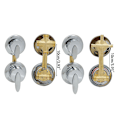 Miniatyrbillede 4 af 5: 4-vejs bruserhane kontrol messing brusebad hane mixer brusekabine(B）