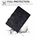 Miniatyrbillede 5 af 5: SQBB Shockproof Cover til Samsung Galaxy Tab A 10.1 (2016) T580 / T585 - PU Læder Butterfly Blomst Mønster Trykt Etui Sort