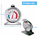 Miniatyrbillede 3 af 7: 2 Pak Køleskabs Termometer, -30~30°C/-20~80°F, Klassisk Analogt Køleskabs Termometer med Stor Skive og Rød Indikator til Fryser