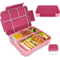 Pikkukuva 1 / 5: Bento-lounaslaatikko lapsille, Bento-laatikko aikuisille 5 osastolla ja 1 salaattikastikeastialla, välipalalaatikko lapsille ja aikuisille työssä ja koulussa