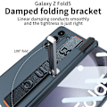 Pikkukuva 2 / 5: Z Fold 5 -kotelo, ohut PC-kotelo Samsung Galaxy Z Fold 5:lle magneettisella saranasuojalla, näytönsuojalla ja käsivarrella (kynällä) Hopea_xx Silver For Galaxy Z Fold 5