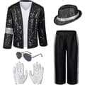 Michael Jackson -asu MJ Cosplay -asu aikuisille naamiaisasu Halloween S