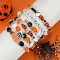 Miniatyrbillede 2 af 6: Halloween Armbånd Stakkebare Heishi Perle Stræk Armbånd (Stil 17) Style 17