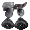Miniatyrbillede 7 af 10: 2 stk. A08 Reservehjul til kufferter Reparation SORT S black_xx black S