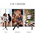 Miniatyrbild 7 av 10: Portabel Teleskopisk Selfie Stick Stativ Bluetooth Fjärrkontroll Mobiltelefonklämma Kit