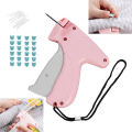 Miniatyrbilde 1 av 6: Symaskin for raskt klær (hurtigbrann pistol + 100 lysende bjørne spenner + 20 lim nåler) 1100pcs