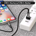 Pikkukuva 5 / 5: USB C naar USB A vrouwelijke naar mannelijke adapter 3 stuks C type naar A type