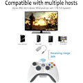 Miniatyrbillede 5 af 5: Trådløs controller til Xbox 360, 2.4GHZ Game Joystick Controller Gamepad til Xbox 360 Slim Console, PC Windows 7/8/10, Hvid (inkluderet modtager)