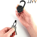 Miniatyrbilde 3 av 5: Utendørs produkter Retractable nøkkelring Bærbar merkevare Lanyard holder Ryggsekk nøkkelring Beltespenne Henger Hvit Hvit White A