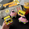 Miniatyrbillede 4 af 5: Sød silikone øretelefonetui Airpods cover kompatibel med AirPods 1/2 3 Pro cov SpongeBob SquarePants 1st/2nd
