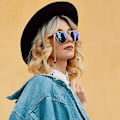Miniatyrbilde 8 av 8: Brillerkjede, damehalskjede, trendy brillermaske, halskjede og snor Silver Shell