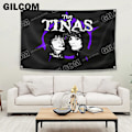 Miniatyrbild 2 av 5: Jake och Johnnie Flaggposter The TINAS Polyester Tryckt med Mässingsskarvar Väggbonad Banner för Vägg Rum Heminredning som bilden22 as the picture22996 60 x 90 cm