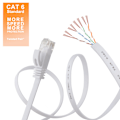 Miniatyrbilde 3 av 7: Cat 6 Ethernet-kabel 15 m Hvit - Flat Internett Nettverk Lan