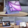 Pikkukuva 2 / 6: ESR iPad Air 13 2024 -kotelo 2-in-1 magneettisella takaiskutoiminnolla, hybridi, laventeli