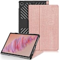 Pikkukuva 1 / 5: Suojakotelo Lenovo Tab Plus 11,5 tuuman TB351FU -laitteelle nahkaisella lämmönpoistolla Rose Gold