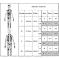 Pikkukuva 5 / 5: 3-14 -vuotiaiden lasten luuranko body, käsineet ja maski cosplay-setti 3-4 Years