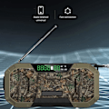 Miniatyrbild 4 av 10: Vevradio med solpanel, 5000mAh Digitalradio med LCD-skärm, IPX5 Vattentät Solhandvevradio