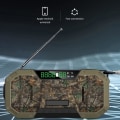 Miniatyrbillede 4 af 10: Opvindsbar Solradio, 5000mAh Digital Radio med LCD-skærm, IPX5 Vandafvisende Solhåndkrænkeradio