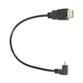Pikkukuva 3 / 5: 30 cm Micro-HDMI kulmaliitin uros - HDMI uros (90 astetta) - Tukee 4K (tyyppi B)