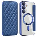 Miniatyrbild 2 av 5: Samsung Galaxy A55 5G Magnetic Case - Leather Card Holder with RFID Blocking, Flip Wallet Case Protective Cover Multicolor Multicolor Sapphire