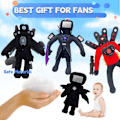 Miniatyrbilde 4 av 5: Toalett-Plush, Tv Man Plushies Leke Samleobjekter Gaver for Fans (Titan TV King)