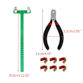 Miniatyrbilde 4 av 10: Buestreng Nocking Points Tang for T-Formet Bue Vinkel Linjal Nocking Spenne Tang Bueskyting Nocking Tang Recurve Bue K Red 0.16