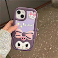Miniatyrbilde 4 av 5: Tegneserie 3D Sanrio Kuromi Silikon Myk Telefondeksel for iPhone 14 13 12 11 Pro Max 14 Pro Anti-fall Bakdeksel Jente a a1 For iphone 14 Pro