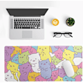 Miniatyrbillede 2 af 4: Gaming Mousepad, Stor Stort Mousepad til Skrivebord, Stort Computer Tastatur Skrivebordspude, Syet Kanter Mousepad, 3mm Tyk Lang 31,5 X 11,8 Tommer