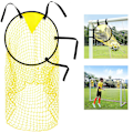 Miniatyrbillede 1 af 3: Fodboldmål Top Bins Net Top Bins Fodboldmålsnet Fodboldmålstaske Fodboldtræningsmål Fodbold Top Hjørne Net Mål Til Børn