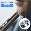 Miniatyrbilde 6 av 10: Nesehårstrimmer Barbering svart black Double cutter head