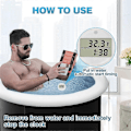 Miniatyrbild 2 av 5: Istermometer och timer för isbad, vattentermometer för isbad, vattentät kallbad isbadstillbehör