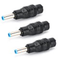 Miniatyrbilde 4 av 4: 3 stk strømforsyningskontakt 5,5 x 2,1 mm hunn og 4,5 x 3,0 mm hann laderkontakt for HP bærbar PC