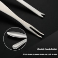 Miniatyrbilde 9 av 9: Rustfritt stål krabbegaffel 4 stk krabbe spisesett krabbe klo krabbe nål husholdning sjømat skrellet hårete krabbe tilbehør A Small 15cm Silver
