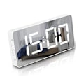 Miniatyrbild 1 av 5: Digital väckarklocka, LED digitalklocka med temperaturvisning, bärbar spegelalarm, bordsklocka, justerbar ljusstyrka