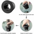 Miniatyrbillede 2 af 5: 2X Gummikonus til paraplyfodshul - paraplyholder hulprop bordhaveparaply 1,5 tommer/38 mm -