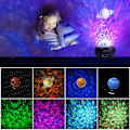 Miniatyrbillede 4 af 5: LED Stjernehimmel Projektor, Planet Projektor, 3 i 1 Havbølge
