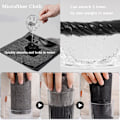 Miniatyrbild 3 av 5: 5-pack Magic Cleaning Cloth, Tjockare Magic Cleaning Cloth Ränder Fri, Återanvändbar Magic Cloth för Hem Allmänna Syften, Glasrengöringsduk (30 * 30CM)