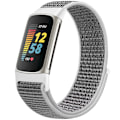 Miniatyrbillede 1 af 5: Reserve Sport Loop Watch Rem til Fitbit Charge 5 Nylon Silver
