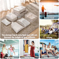 Miniatyrbild 4 av 5: 7-delad Resväska Organiseringsset, Multifunktionell Resorganiserare, Packpåsar för Resväska White