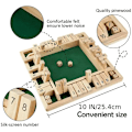 Miniatyrbillede 4 af 6: Shut The Box Terningbræt Spil til 4 Spillere - Perfekt til Familiemøder og Fester