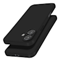 Miniatyrbillede 2 af 5: Cover til iPhone 16 Plus Silikon Mat Finish Blød Berøring Sort Black